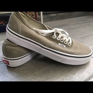 Gray Vans Low Cuts